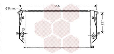 VAN WEZEL Jäähdytin,moottorin jäähdytys 53002401